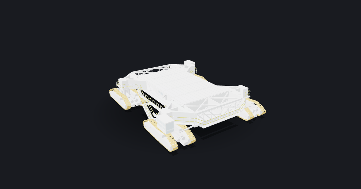 Rendered view of Crawler-Transporter.